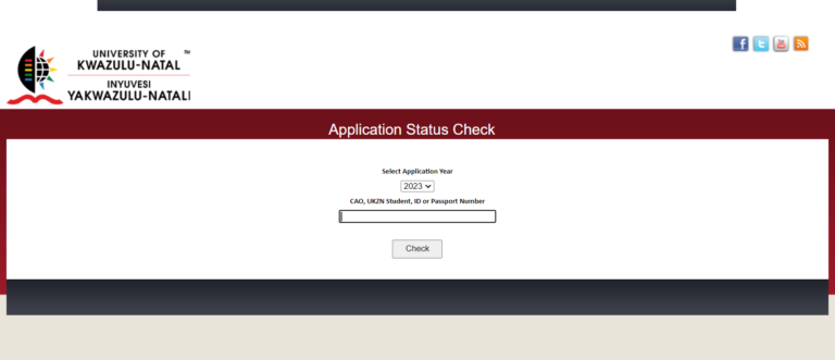 UKZN Status Check Online 2025 - UKZN Application Status Check