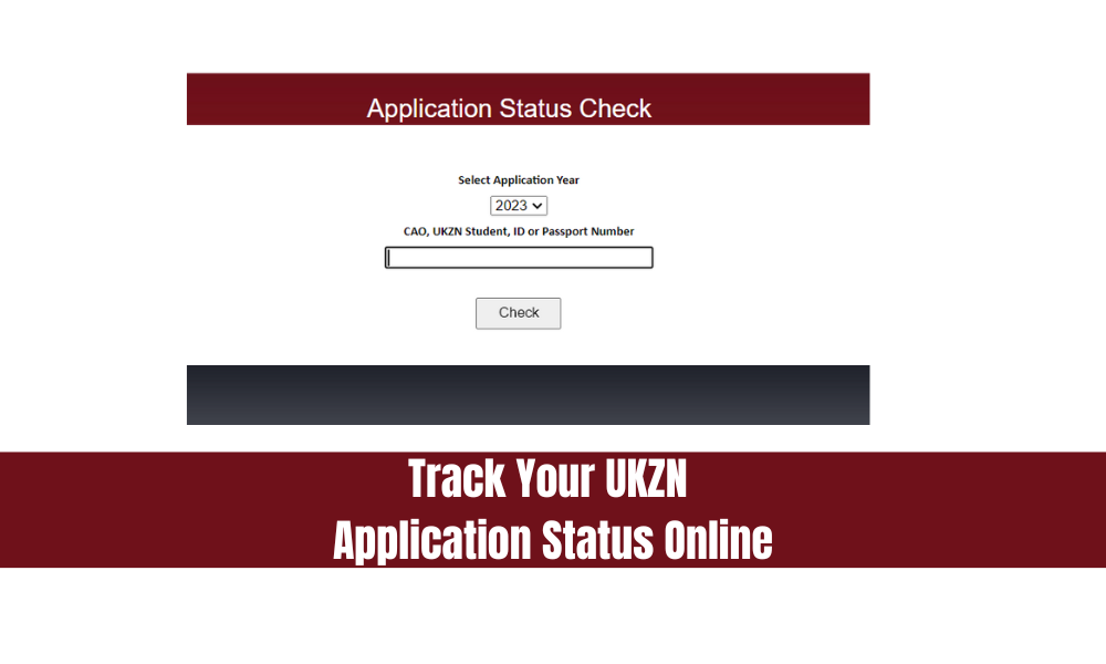 Track Your UKZN Application Status Online