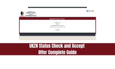 UKZN Status Check and Accept Offer Complete Guide