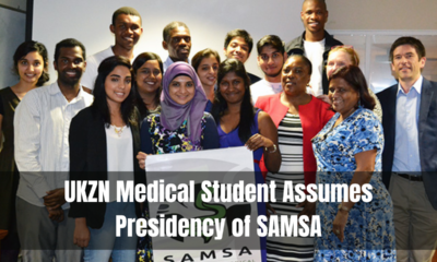 UKZN Medical Student Assumes Presidency of SAMSA