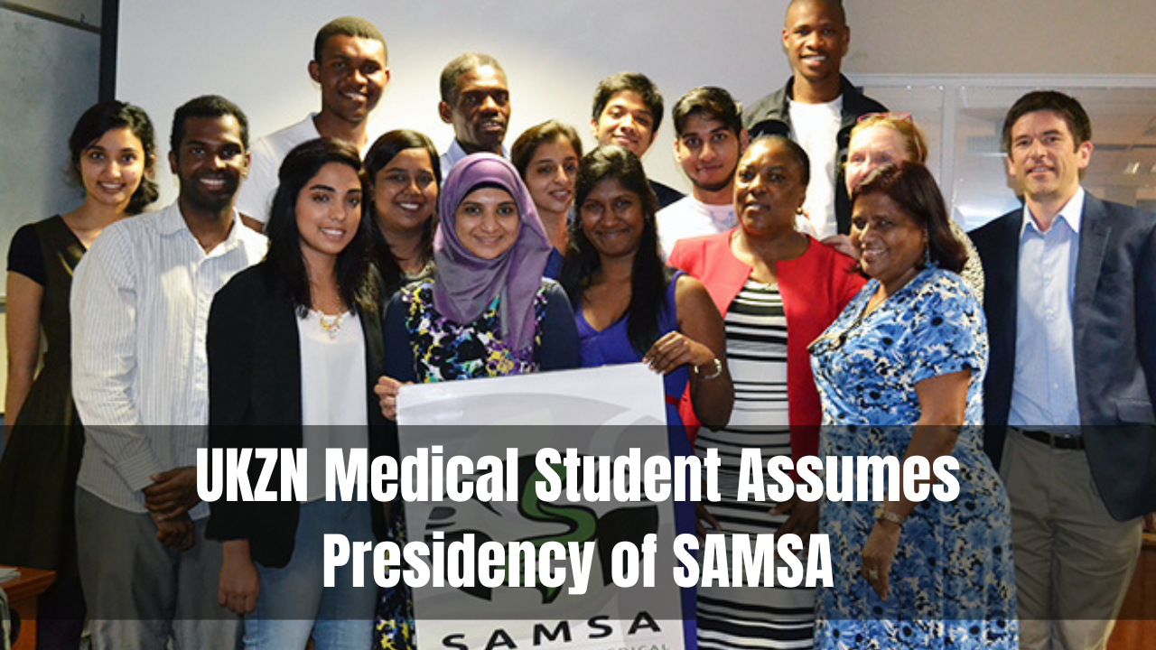 UKZN Medical Student Assumes Presidency of SAMSA