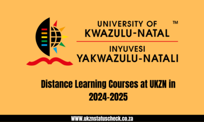 Distance Learning Courses at UKZN in 2024-2025