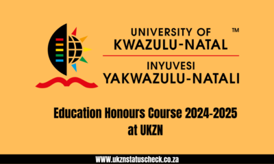 Education Honours Course 2024-2025 at UKZN