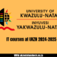 IT courses at UKZN 2024-2025