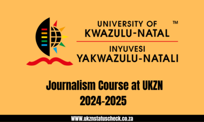 Journalism Course at UKZN 2024-2025