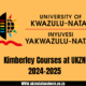 Kimberley Courses at UKZN 2024-2025