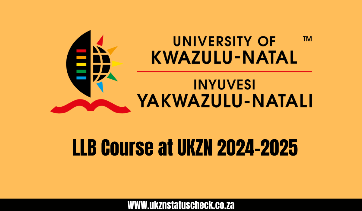 LLB Course at UKZN 2024-2025
