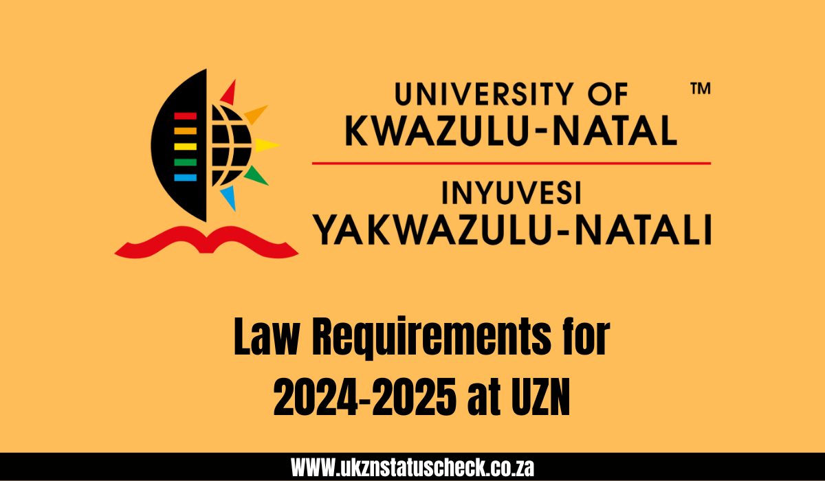 Law Requirements for 2024-2025 at UZN