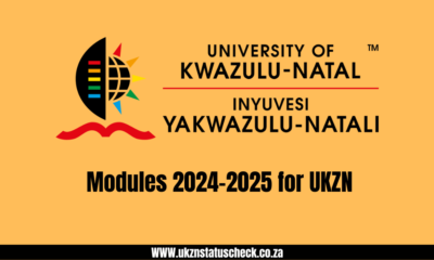 Modules 2024-2025 for UKZN