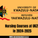 Nursing Courses at UKZN in 2024-2025