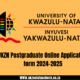 UKZN Postgraduate Online Application form 2024-2025