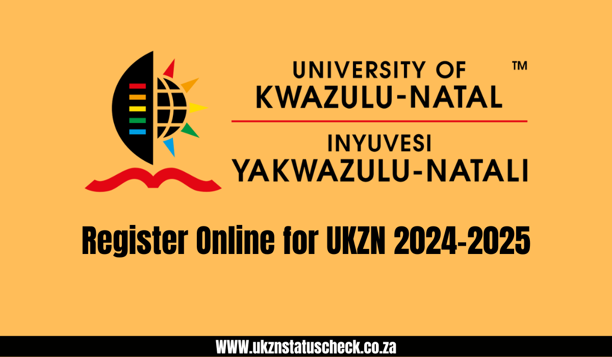 Register Online for UKZN 2024-2025