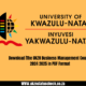 Download |The UKZN Business Management Course 2024 2025 in PDF Format