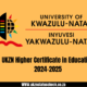 UKZN Higher Certificate in Education 2024-2025