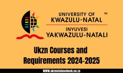 Ukzn Courses and Requirements 2024-2025