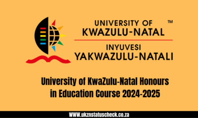 University of KwaZulu-Natal Honours in Education Course 2024-2025