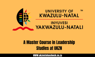 A Master Course in Leadership Studies at UKZN