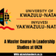 A Master Course in Leadership Studies at UKZN