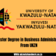 A Master Degree in Business Administration From UKZN