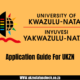 Application Guide For UKZN