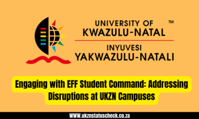 Engaging with EFF Student Command: Addressing Disruptions at UKZN Campuses