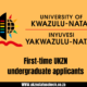 First-time UKZN undergraduate applicants