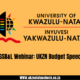 GSB&L Webinar: UKZN Budget Speech