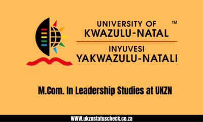 M.Com. In Leadership Studies at UKZN