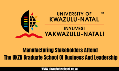 Manufacturing Stakeholders Attend The UKZN Graduate School Of Business And Leadership