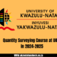 Quantity Surveying Course at UKZN in 2024-2025