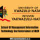 School Of Management Information Technology And Governance at UKZN