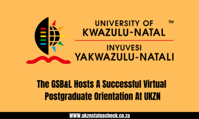 The GSB&L Hosts A Successful Virtual Postgraduate Orientation At UKZN