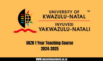 UKZN 1 Year Teaching Course 2024-2025