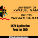 UKZN Application Fees for 2024