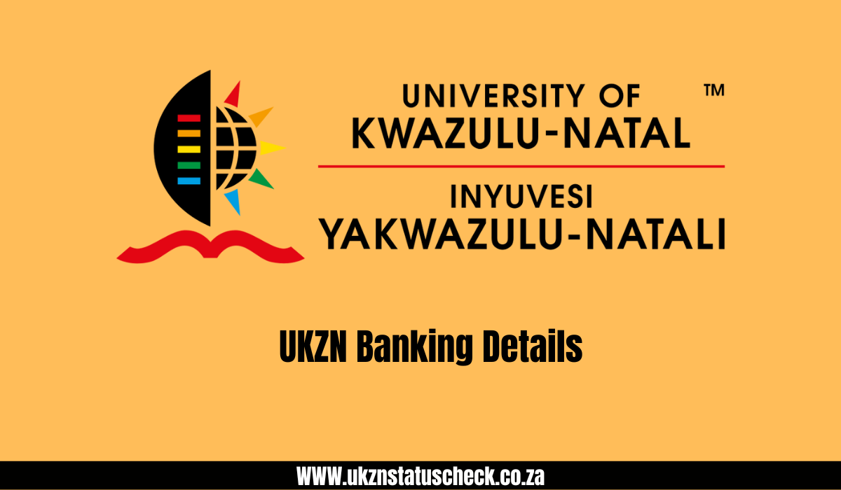 UKZN Banking Details