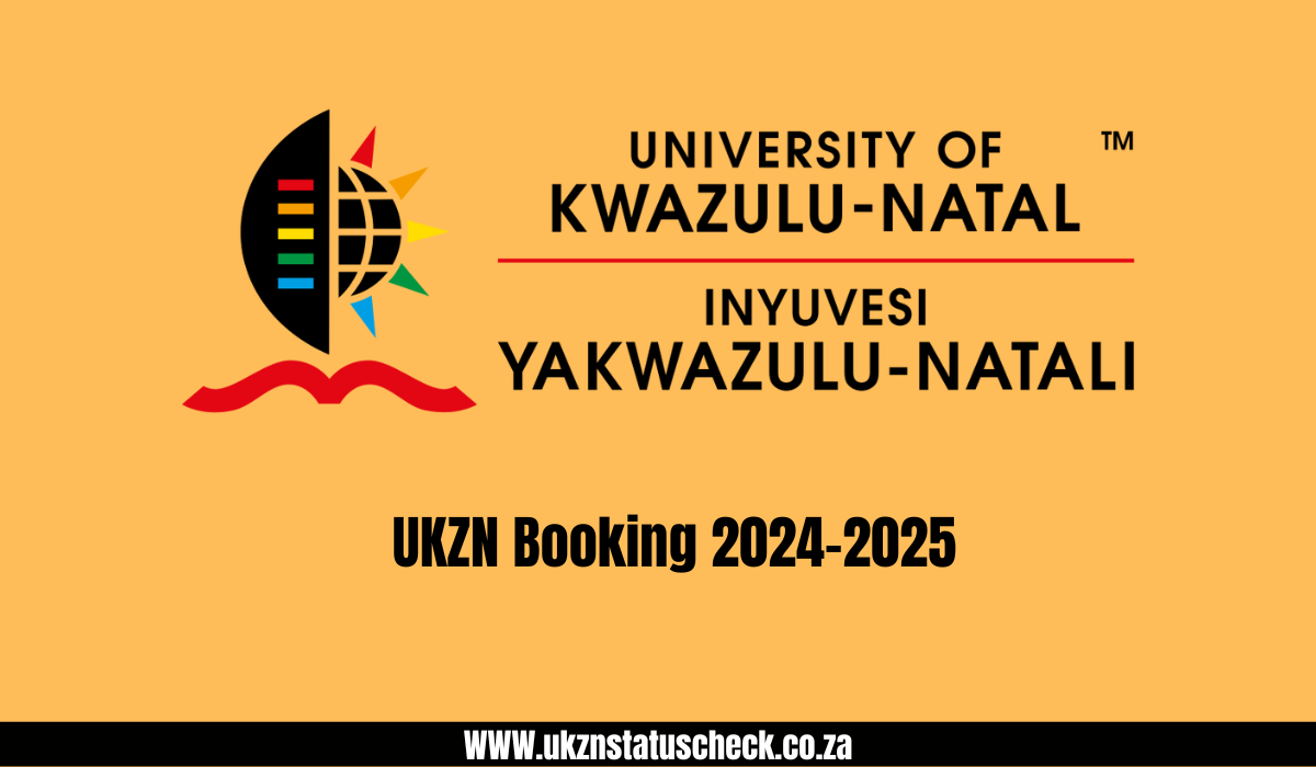 UKZN Booking 2024-2025