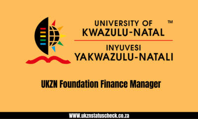 UKZN Foundation Finance Manager