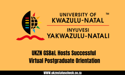 UKZN GSB&L Hosts Successful Virtual Postgraduate Orientation