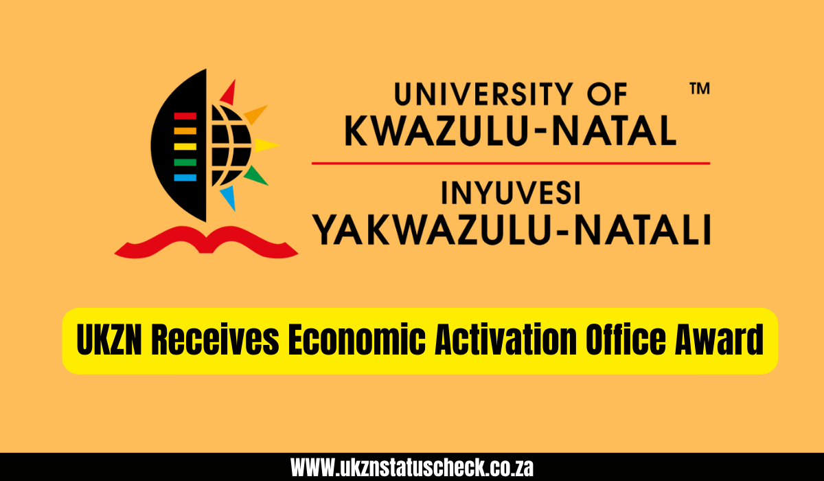 UKZN Receives Economic Activation Office Award