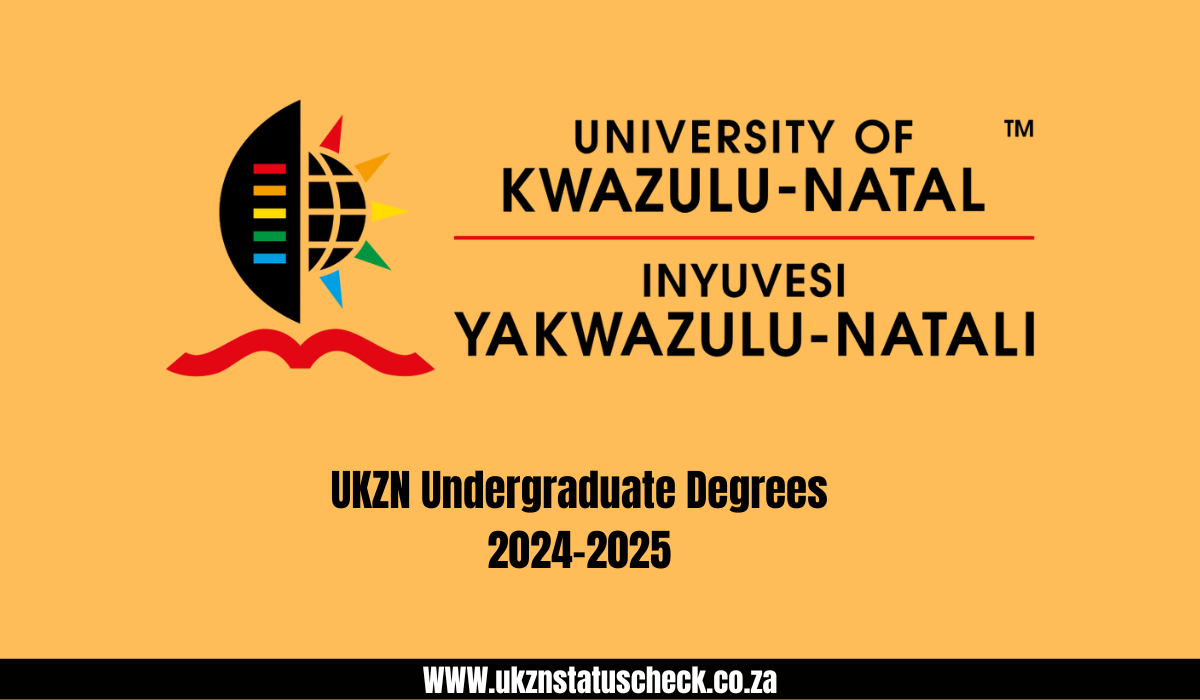 UKZN Undergraduate Degrees 2024-2025