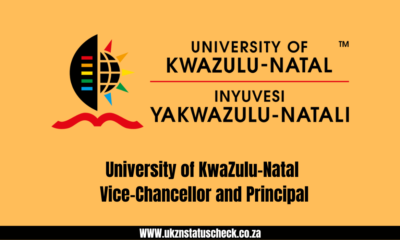 University of KwaZulu-Natal Vice-Chancellor and Principal