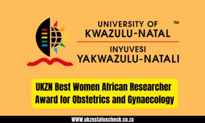 UKZN Best Women African Researcher Award for Obstetrics and Gynaecology