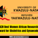 UKZN Best Women African Researcher Award for Obstetrics and Gynaecology