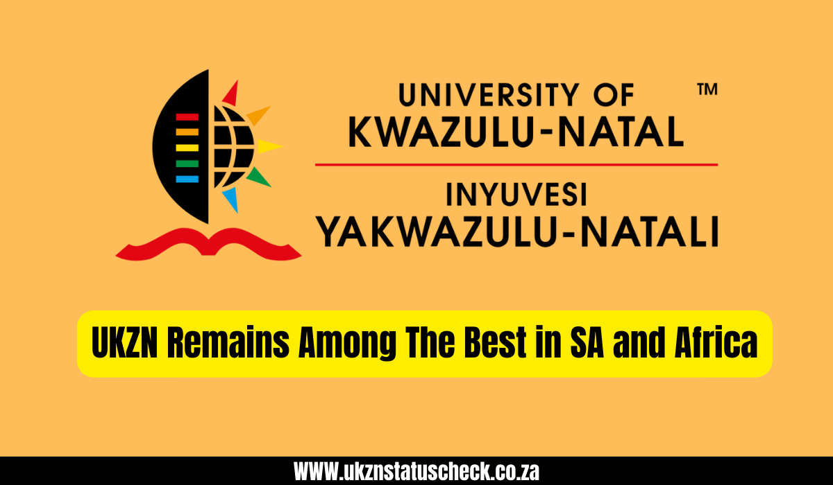 UKZN Remains Among The Best in SA and Africa