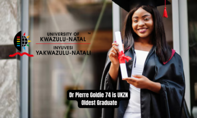 Dr Pierre Goldie 74 is UKZN Oldest Graduate