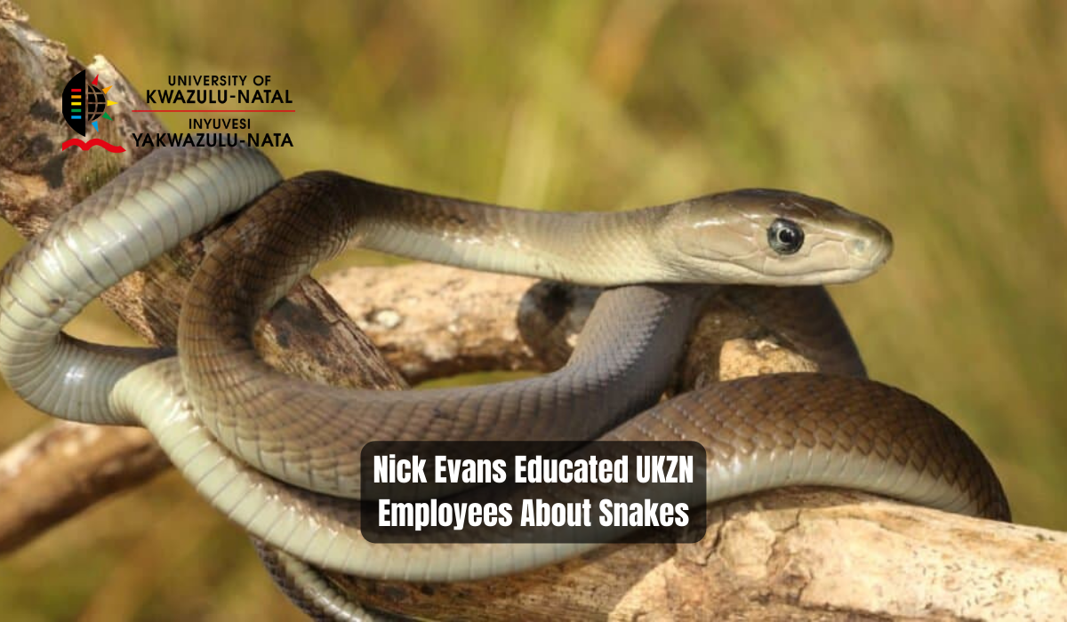 Nick Evans Educated UKZN Employees About Snakes