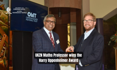UKZN Maths Professor wins the Harry Oppenheimer Award